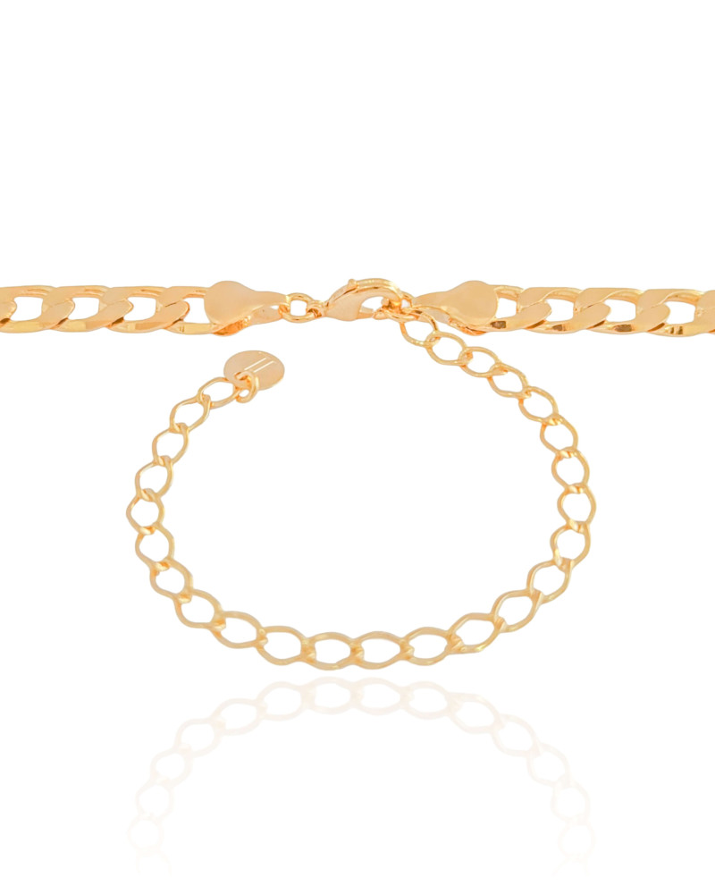Choker Grumet 6.5 mm Banhado a Ouro 18K