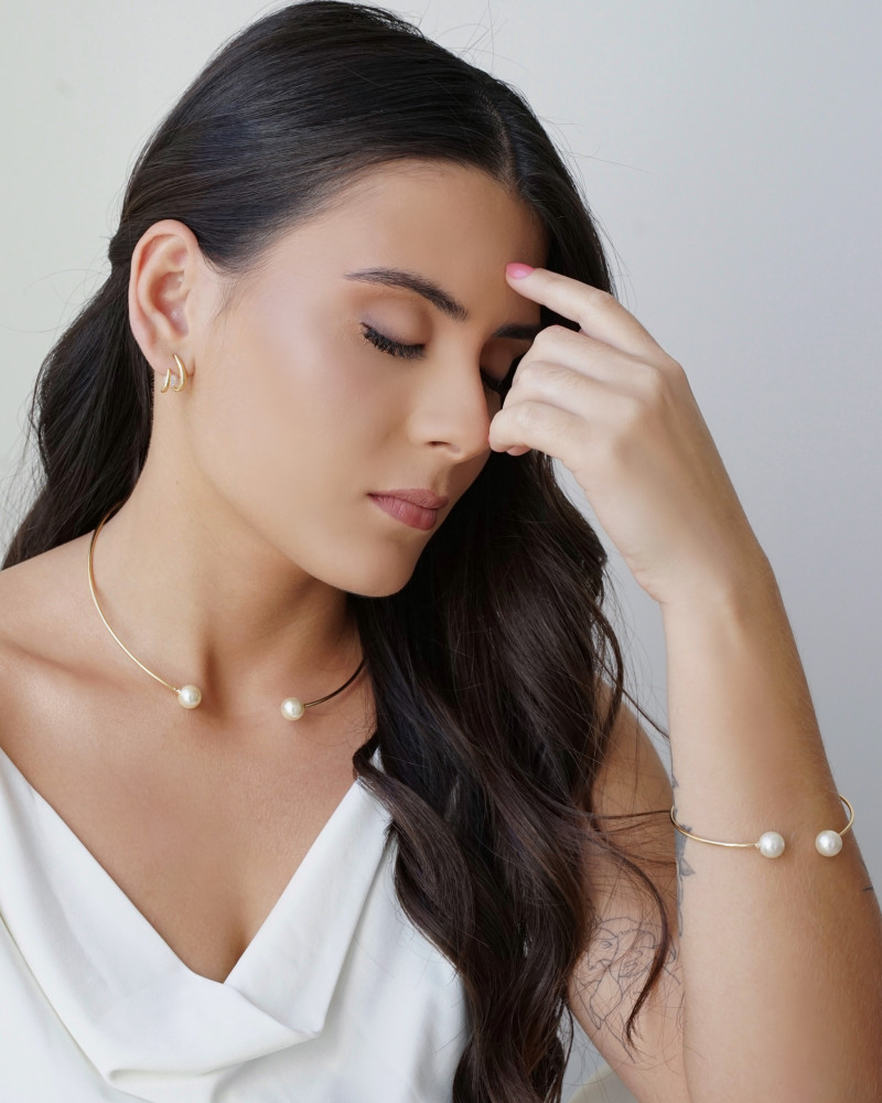 Bracelete Pérolas Banhado a Ouro 18K