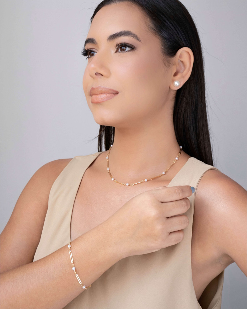 Brinco Pérola 10 mm Banhado a Ouro 18K