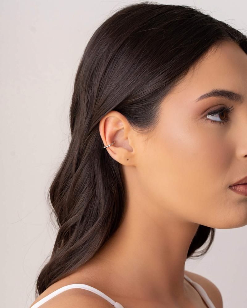 Piercing Martelado Ródio Branco