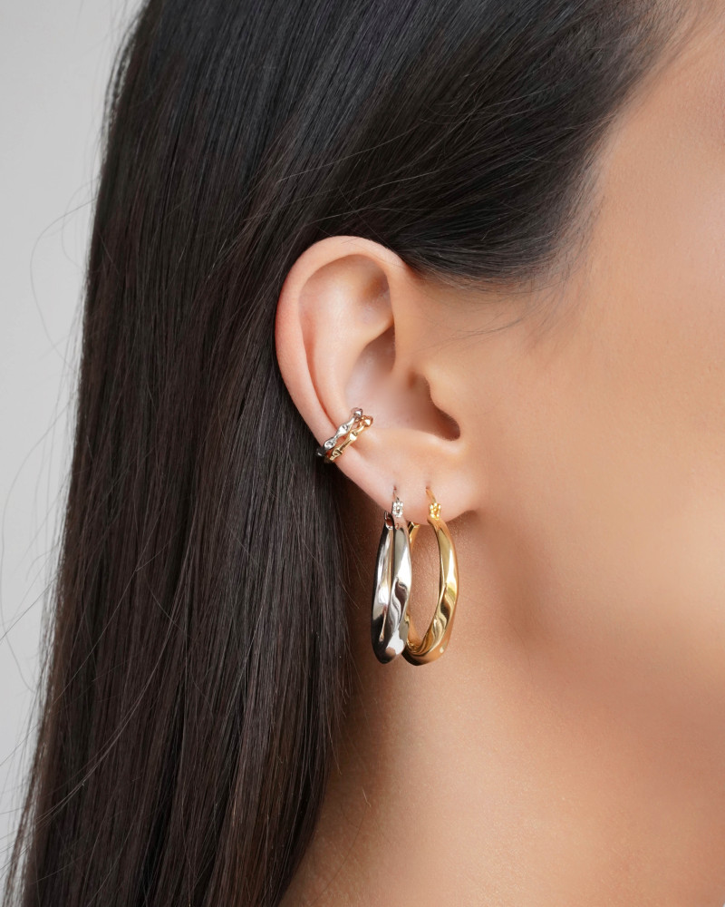 Piercing Martelado Ródio Branco