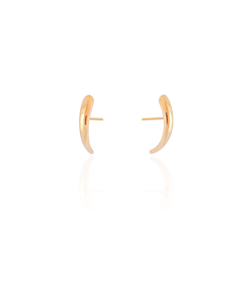 Ear Hook Liso Banhado a Ouro 18K