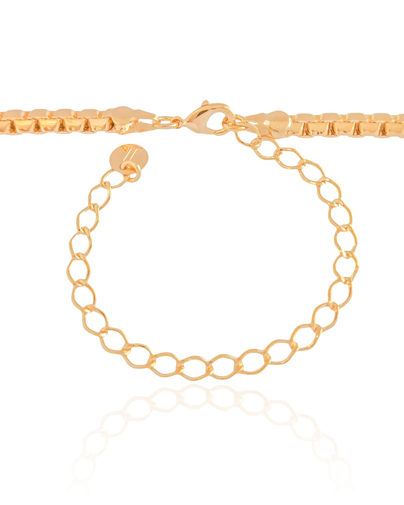 Choker Malha Egípcia 4 mm Banhado a Ouro 18K