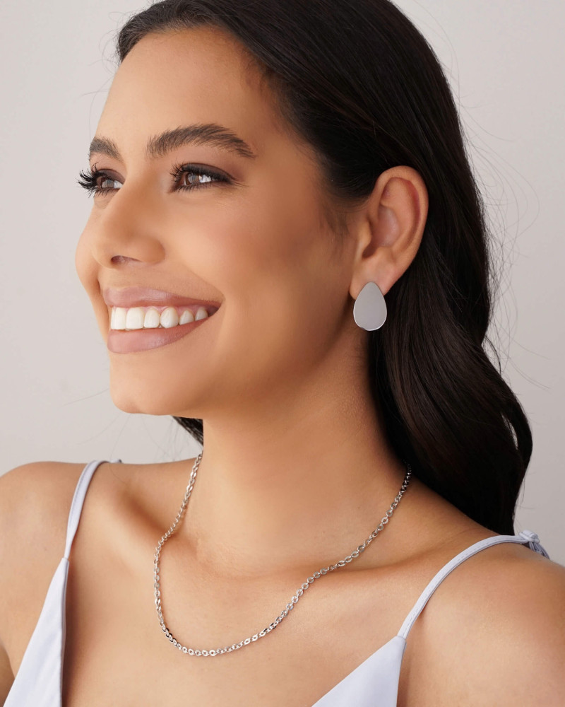 Gargantilha Elos Bailarina 3 mm Ródio Branco - 45 cm