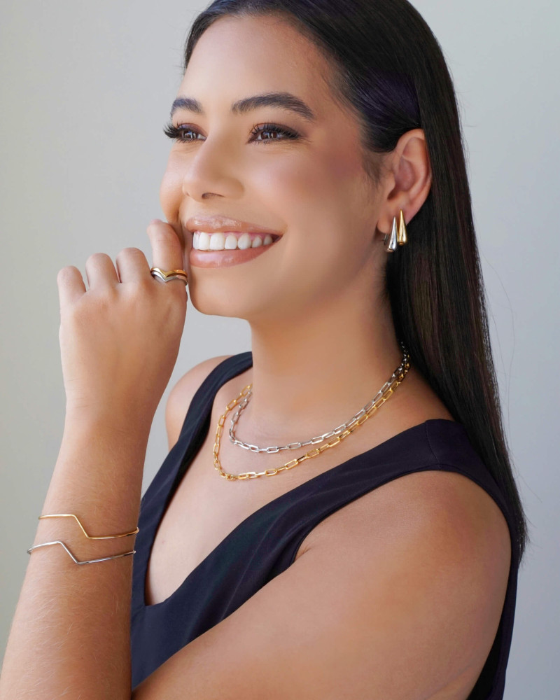 Anel em V Liso Tamanho 25 Banhado a Ouro 18K