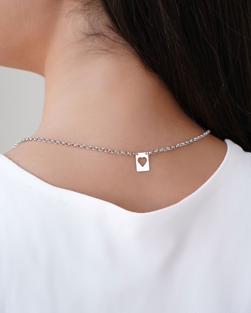 Escapulário A Medida do Amor e o Amor Sem Medidas Ródio Branco