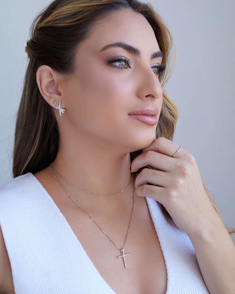 Choker Elos Detalhes Ródio Branco