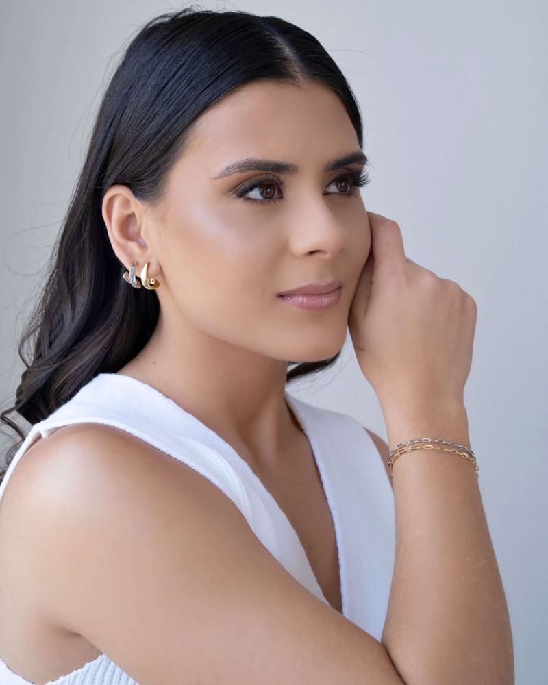 Pulseira Elos Ovais 3 mm Ródio Branco