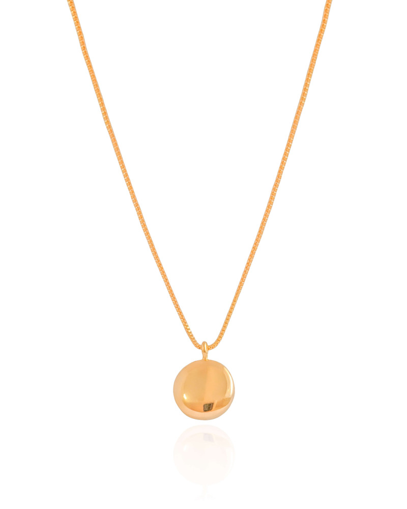 Choker Veneziana Redondo Liso 1.2 cm Banhado a Ouro 18K