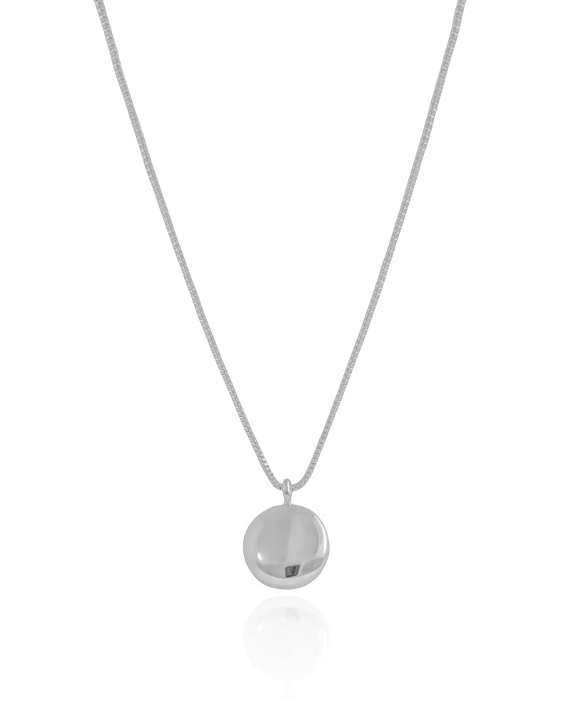 Choker Veneziana Redondo Liso 1.2 cm Ródio Branco