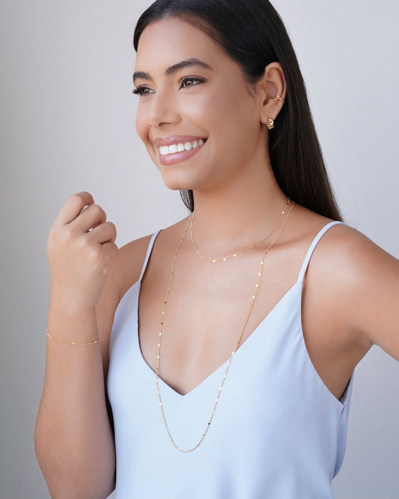 Brinco Argola Click Elos 1.2 cm Banhado a Ouro 18K