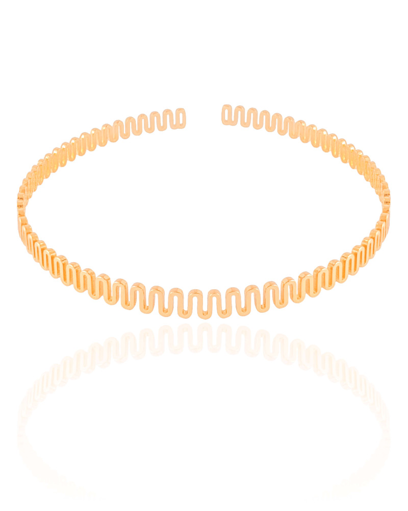 Aro Flexível Mola Banhado a Ouro 18K