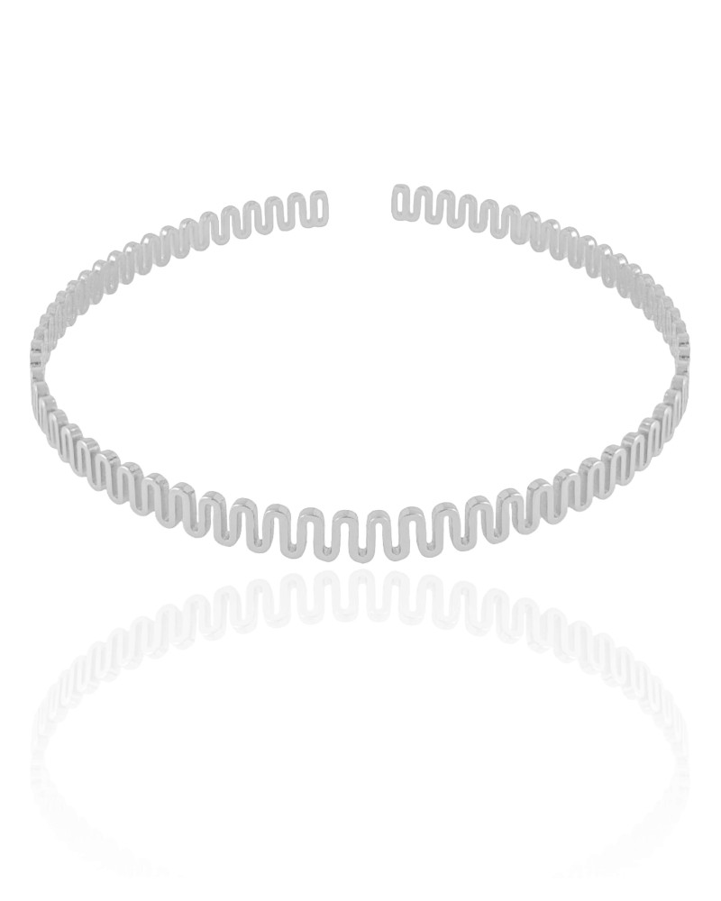 Aro Flexível Mola Ródio Branco