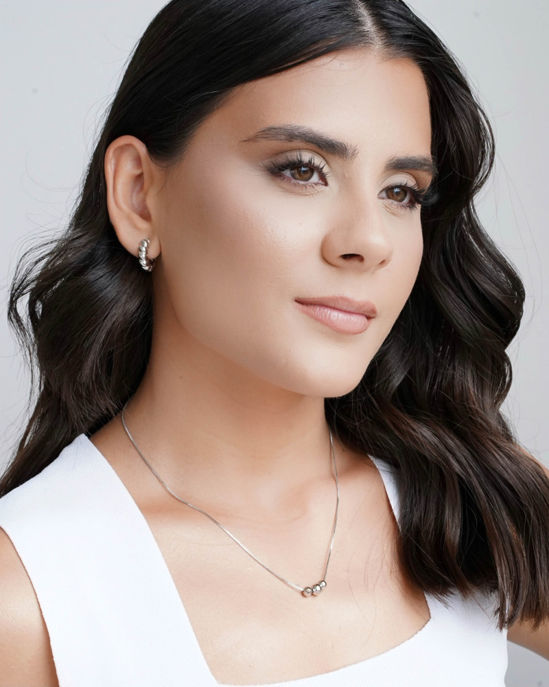 Brinco Argola Click Torcida 1.6 cm Ródio Branco