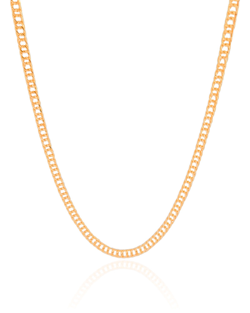 Choker Grumet 4 mm Banhado a Ouro 18K