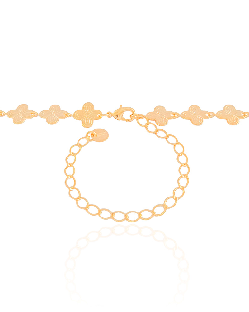 Choker Alhambra 10 mm Banhado a Ouro 18K