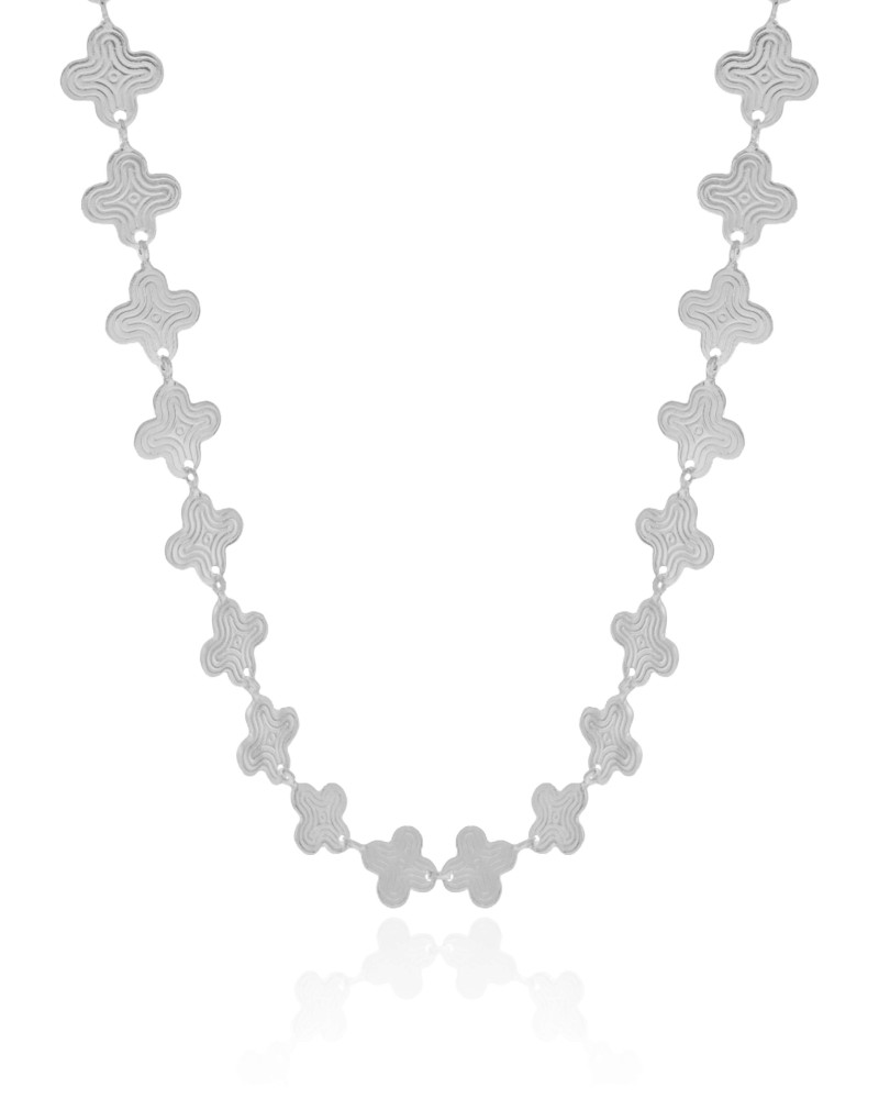 Choker Alhambra 10 mm Ródio Branco