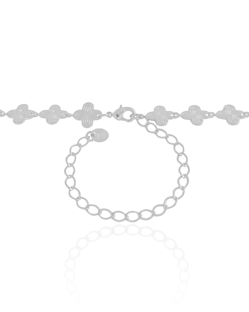 Choker Alhambra 10 mm Ródio Branco