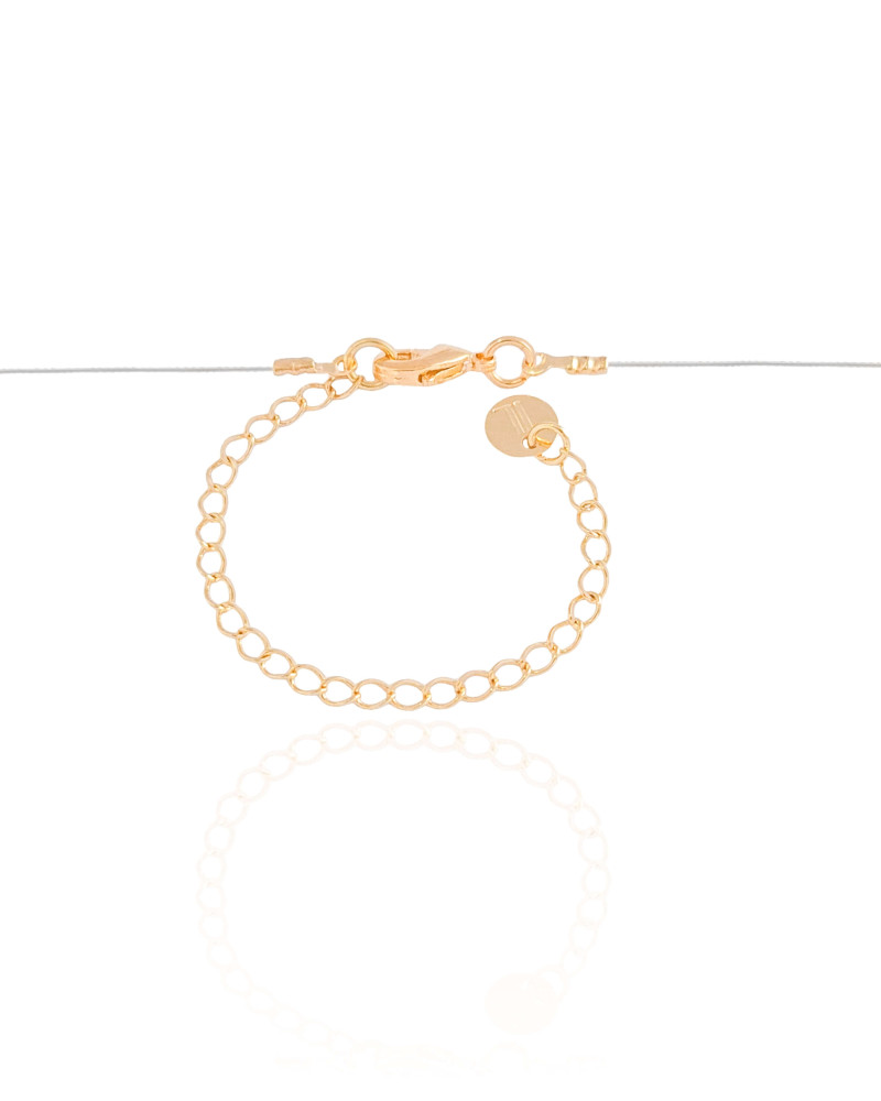 Choker Nylon Letra R Banhado a Ouro 18K