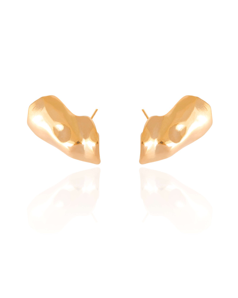 Ear Cuff Orgânico 2.5 cm Banhado a Ouro 18K