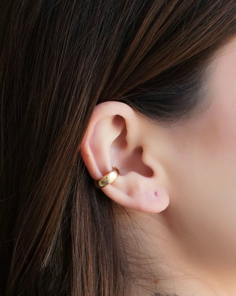 Piercing Liso 4 mm Banhado a Ouro 18K