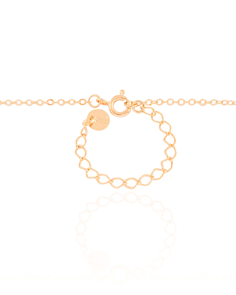 Gargantilha Elos Pontos de Luz Cristal Banhado a Ouro 18K - 50 cm