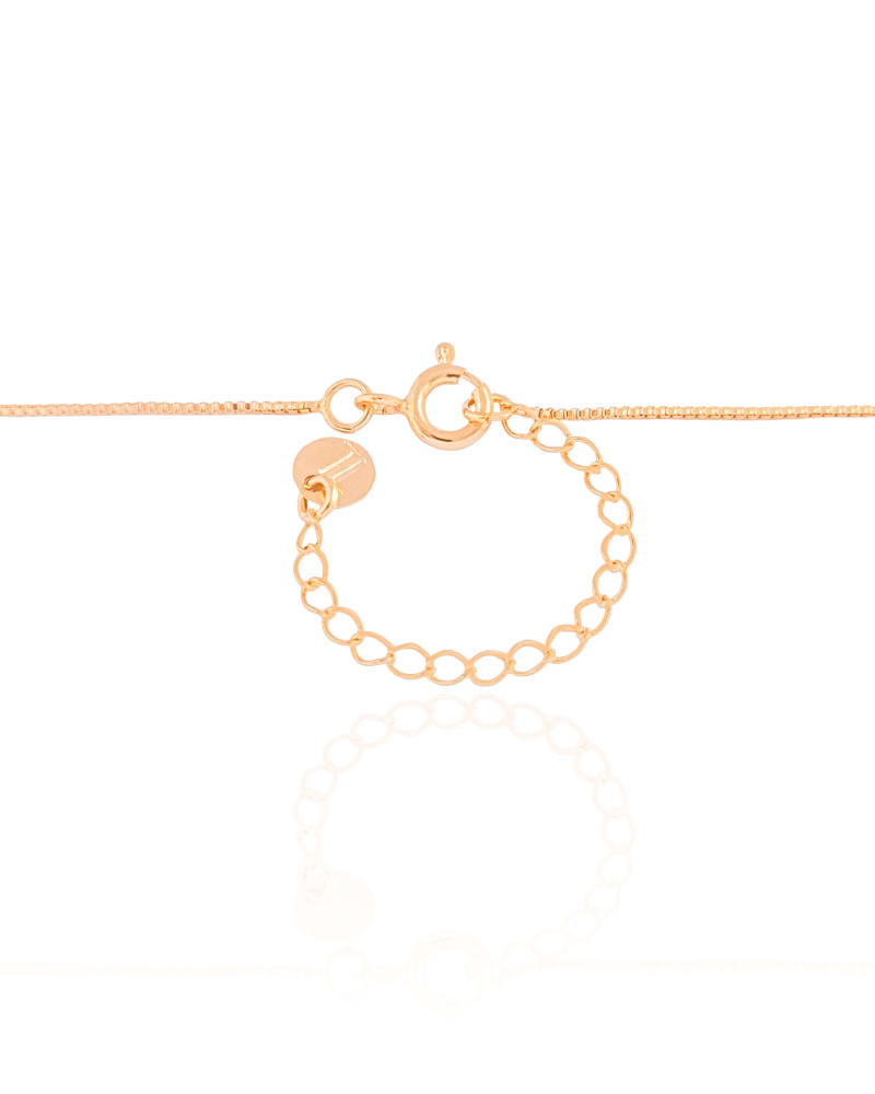 Gargantilha Geométrico Pontos de Luz Cristal Banhado a Ouro 18K - 40 cm