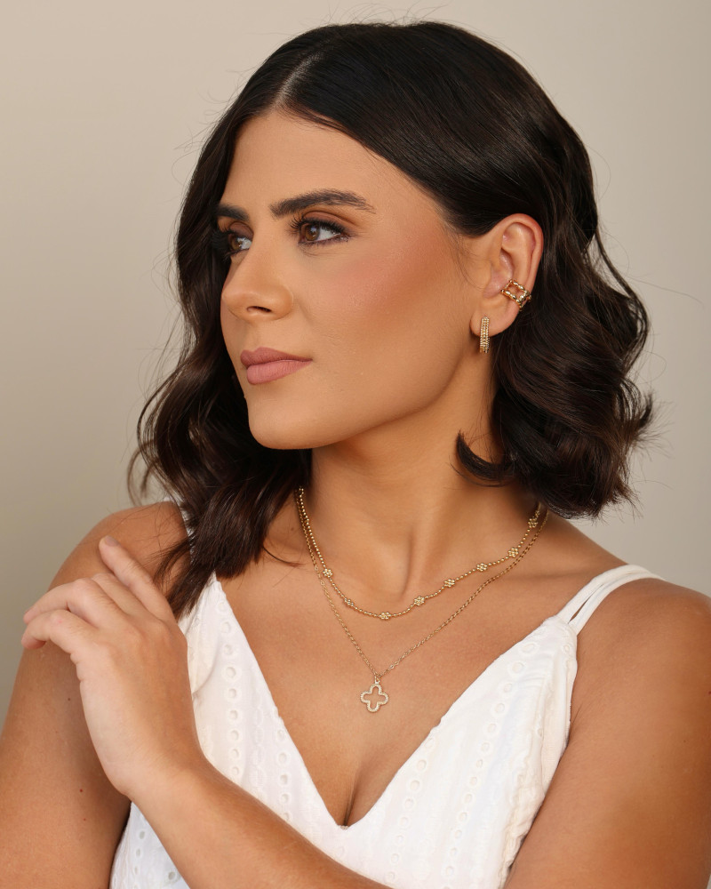 Piercing Gomos Lisos Banhado a Ouro 18K