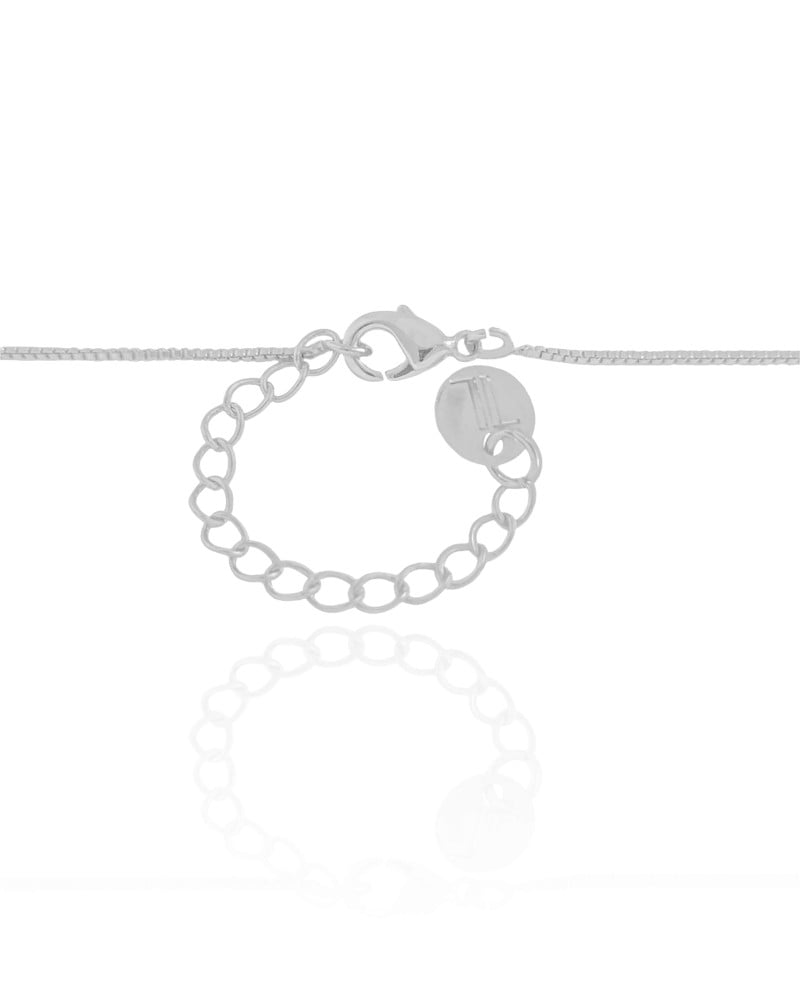 Choker Veneziana Pontos de Luz Cristal Ródio Branco