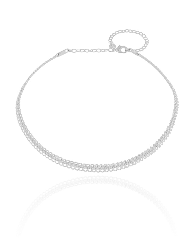 Aro Flexível Aramado 5 mm Ródio Branco