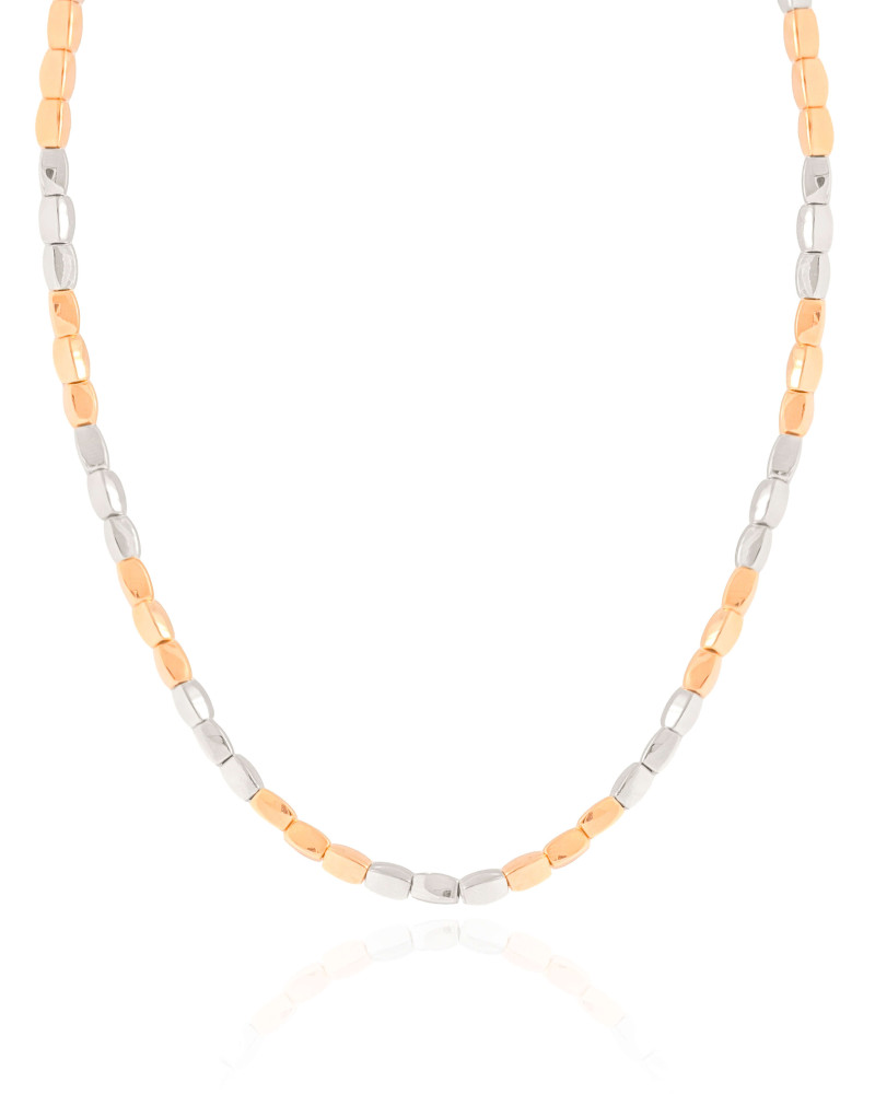 Choker Abaulada ABS Mix de Banhos Banhado a Ouro 18K