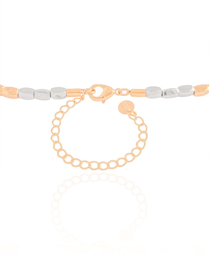 Choker Abaulada ABS Mix de Banhos Banhado a Ouro 18K