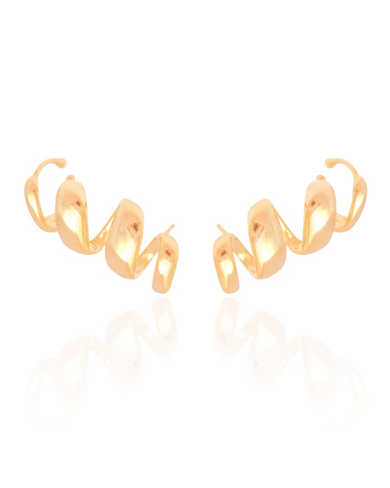 Ear Cuff Mola Lisa 3.0 cm Banhado a Ouro 18K
