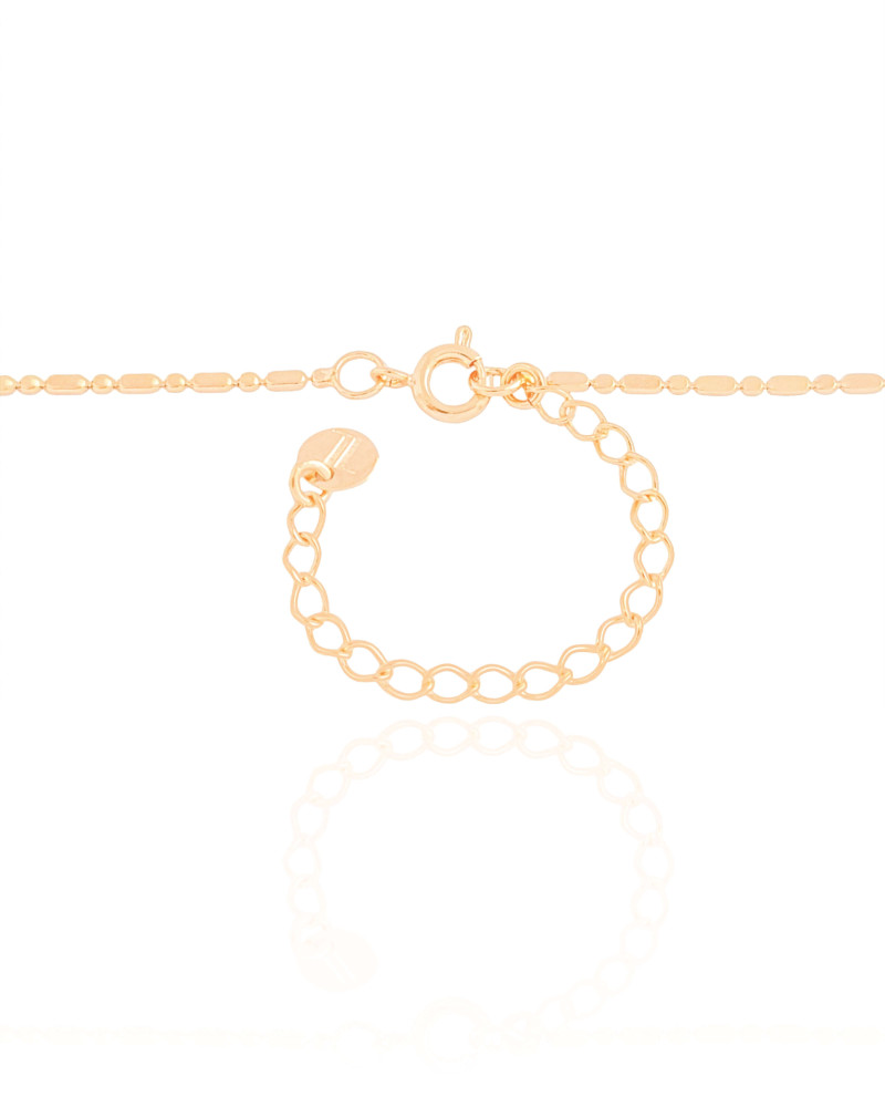 Gargantilha Plaquinhas Ovais Achatadas Banhado a Ouro 18K - 40 cm