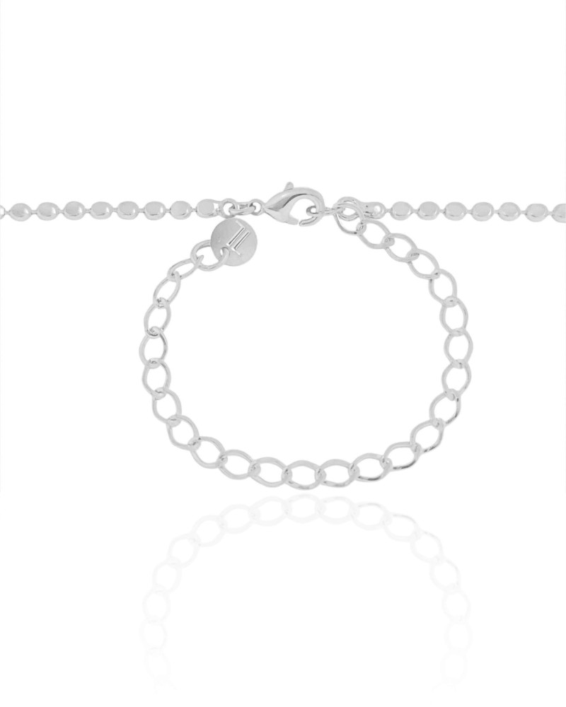 Choker Plaquinhas Pontos de Luz Coloridos Ródio Branco