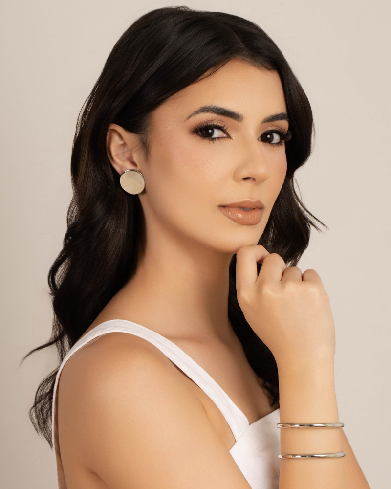 Bracelete Filetes Tubo Ródio Branco