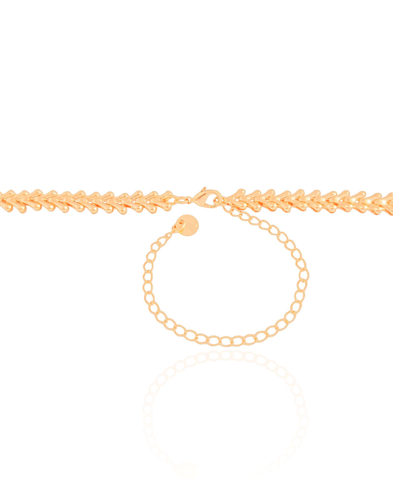 Choker Escamas 6 mm Banhado a Ouro 18K