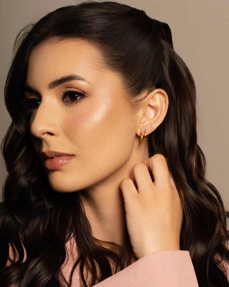 Dupla de Argolas Fio Lisas Banhado a Ouro 18K