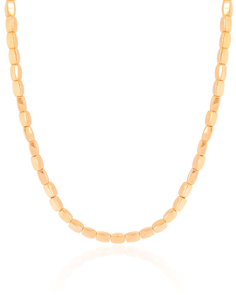 Choker Abaulada ABS Banhado a Ouro 18K