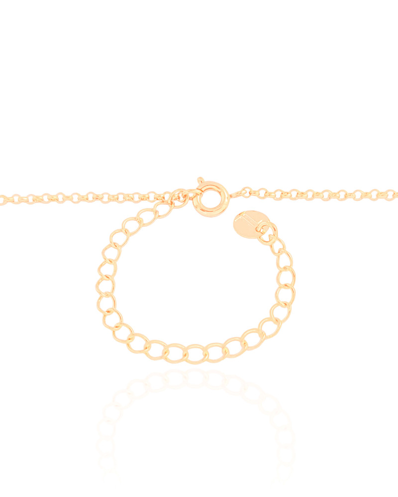 Gargantilha Infantil Elos Stitch 1.0 cm Banhado a Ouro 18K - 45 cm