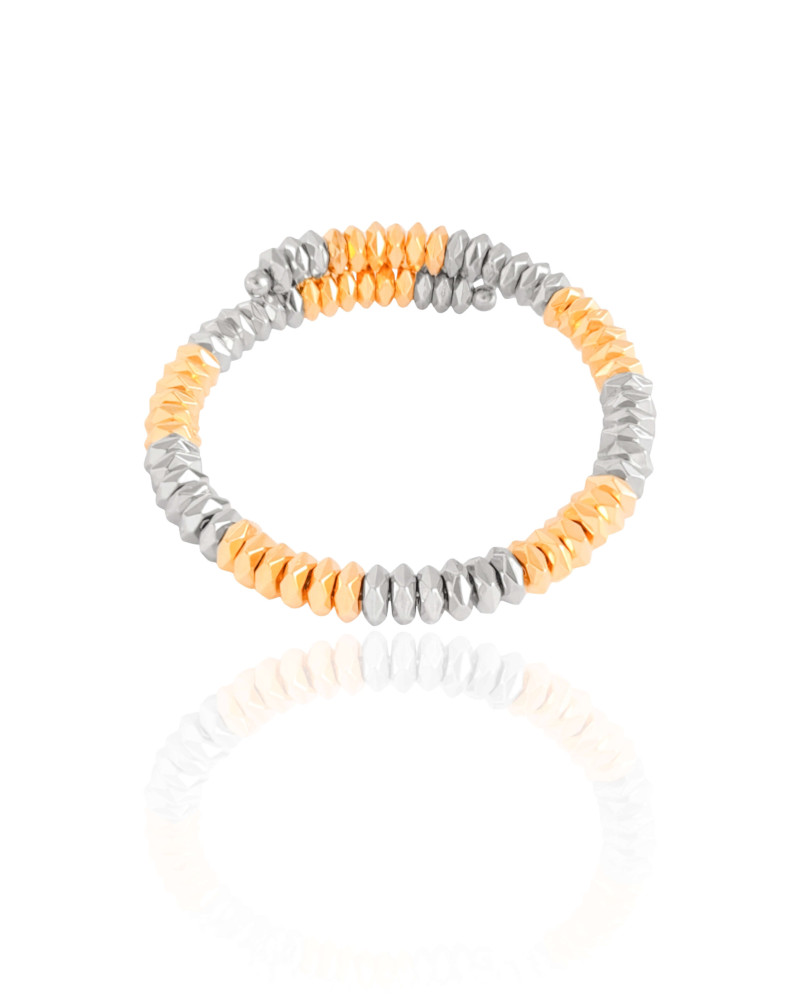 Bracelete Mola Sextavada 7 mm Mix de Banho