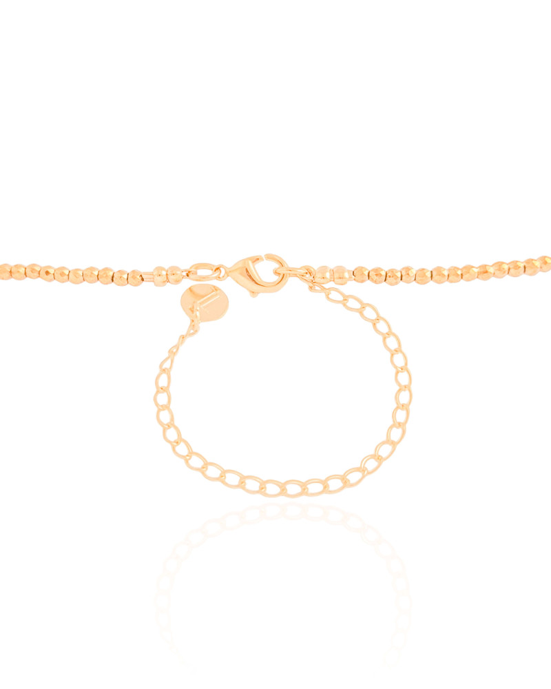 Choker Hematita Dourada 2 mm Banhado a Ouro 18K