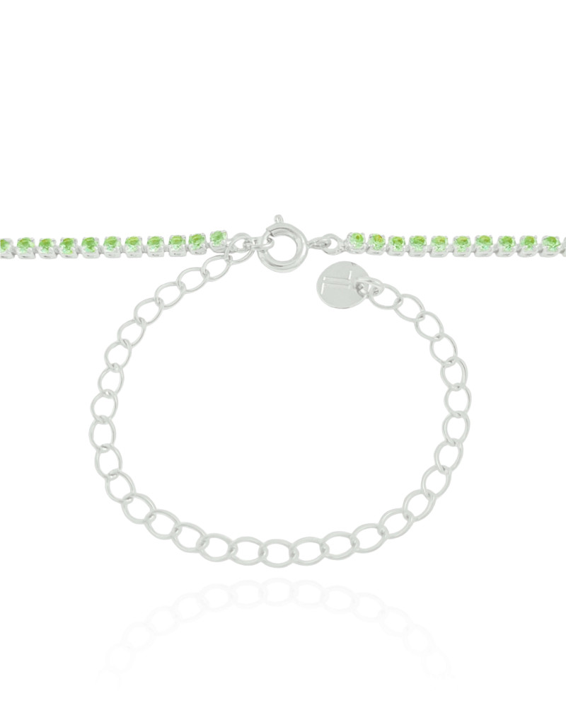 Choker Riviera Turmalina 2 mm Ródio Branco