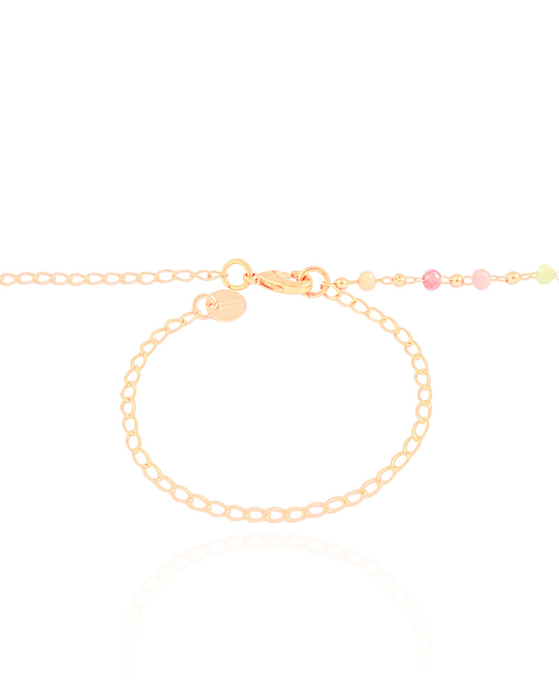 Choker Cristais Coloridos Bolinhas Banhado a Ouro 18K