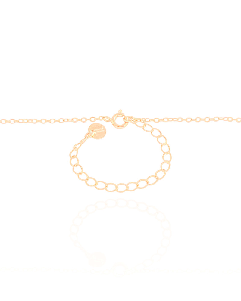 Gravata Elos Pontos de Luz Cristal 5 mm Banhado a Ouro 18K