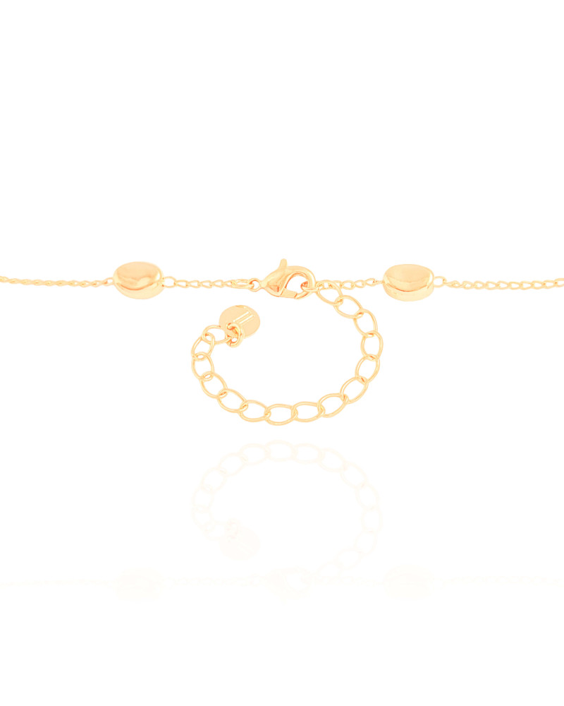 Choker Elos Ovais Lisos Banhado a Ouro 18K