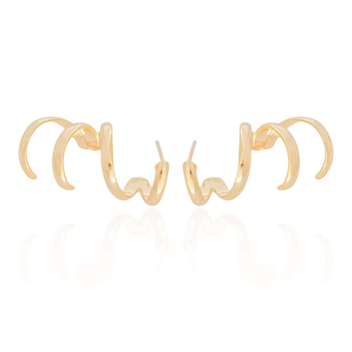 Ear Cuff Quatro Filetes Banhado a Ouro 18K
