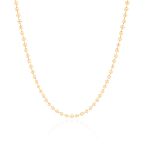 Choker Bolinhas 3 mm Banhado a Ouro 18K
