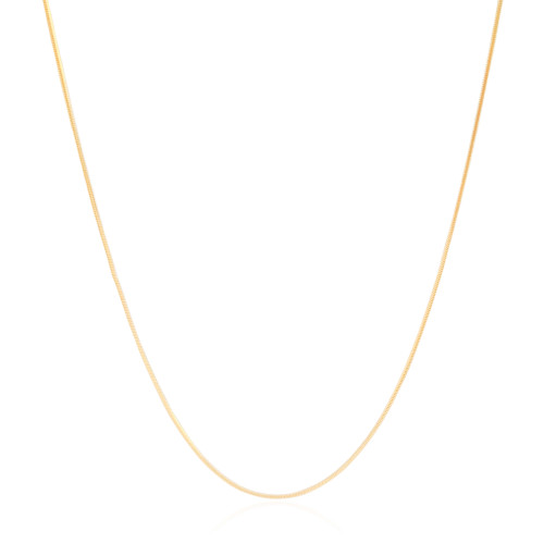 Gargantilha Longa Rabo de Rato Banhado a Ouro 18K