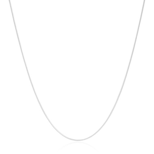 Gargantilha Rabo de Rato Ródio Branco